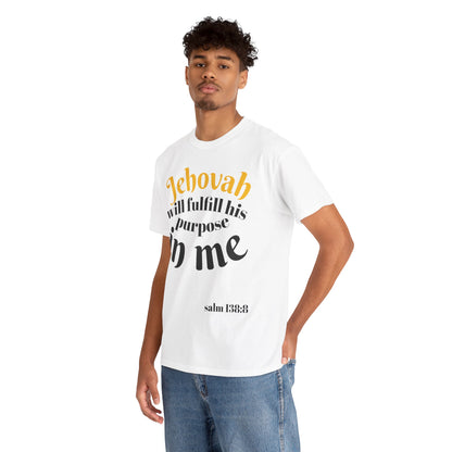 Jehovah Purpose Unisex Heavy Cotton Tee - Inspirational Christian Apparel